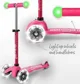 Самокат Micro Mini Deluxe Magic LED Pink