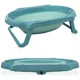 Set pentru baie BabyJem Turquoise cu cadita pliabila, 5 piese