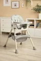 Scaun de masa 2 in 1 Caretero Bill Grey