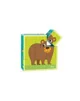 Cub puzzle din lemn Tooky Toy Animale foto