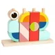 Cuburi-puzzle din lemn Tooky Toy Crab foto