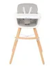 Scaun de masa 2 in 1 KikkaBoo Woody Grey