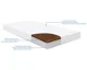 Saltea pentru patut KikkaBoo Siesta Stars Grey, 120x60x10 cm foto