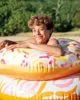 Cerc gonflabil Intex Donut in forma de inima, 94x89x25 cm foto