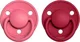 Set 2 suzete rotunde din silicon BIBS De lux Coral/Ruby (0-36 luni) foto