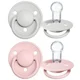 Set 2 suzete rotunde din silicon BIBS De lux Haze/Blossom (0-36 luni) foto
