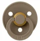 Set 2 suzete rotunde din latex BIBS Colour Ivory/Dark Oak (0-6 luni) foto