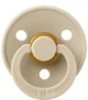 Set 2 suzete rotunde din latex BIBS Colour Vanilla/Iron (0-6 luni) foto