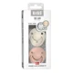 Set 2 suzete rotunde din latex BIBS De lux Ivory/Blush (0-6 luni) foto