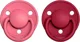 Набор из 2 круглых латексных пустышек BIBS De Lux Coral/Ruby (0-6 мес.) foto