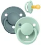Set 2 suzete rotunde din latex BIBS De lux Nordic Mint/Island Sea (6-18 luni) foto