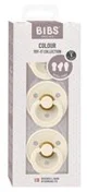 Set 3 suzete BIBS Colour Ivory Latex, tetina rotunda, simetrica & anatomica (0-6 luni) foto