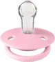 Suzeta rotunda din silicon BIBS De Lux Baby Pink (0-36 luni)