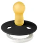 Suzeta rotunda din latex BIBS Glow Black (0-6 luni) foto