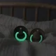 Suzeta rotunda din latex BIBS Glow Dark Oak (0-6 luni) foto