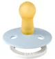 Suzeta rotunda din latex BIBS Glow Baby Blue (0-6 luni) foto