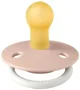 Suzeta rotunda din latex BIBS De Lux Glow Blush (6-18 luni) foto