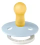 Suzeta rotunda din latex BIBS Glow Baby Blue (6-18 luni) foto