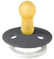 Suzeta rotunda din latex BIBS Glow Iron (6-18 luni) foto