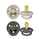 Set 2 suzete simetrice din latex BIBS Colour Sand/Iron (0-6 luni) foto