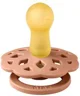 Set 2 suzete rotunde din latex BIBS Boheme Peach/Woodchuck (6-18 luni) foto