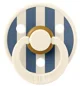 Set 2 suzete rotunde din latex BIBS Studio Colour Pin - Ivory Steel Blue Mix (6-18 luni) foto