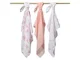 Pelinci de muselina super moale BabyOno Roz, 3 buc.