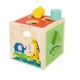 Cub-sorter din lemn Tooky Toy Animale