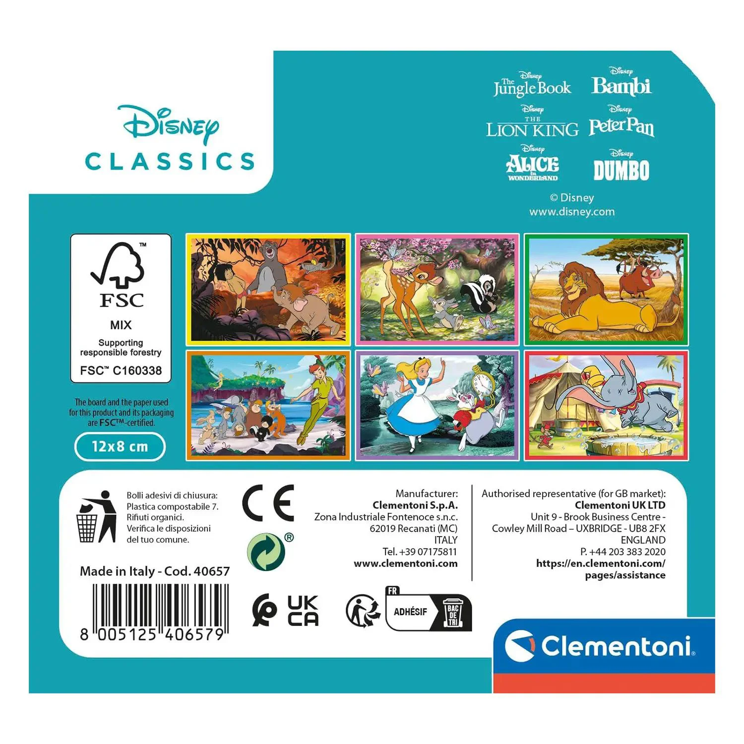 Cuburi Clementoni Disney, 6 buc.