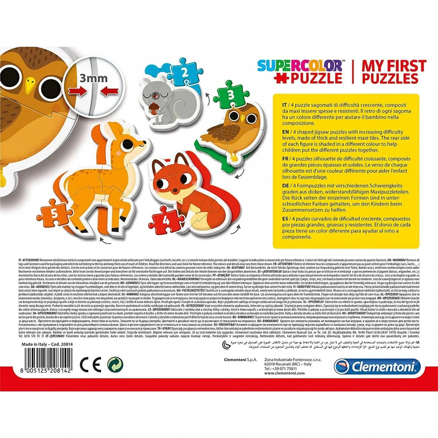 Puzzle 4 in 1 Clementoni Primul meu puzzle foto