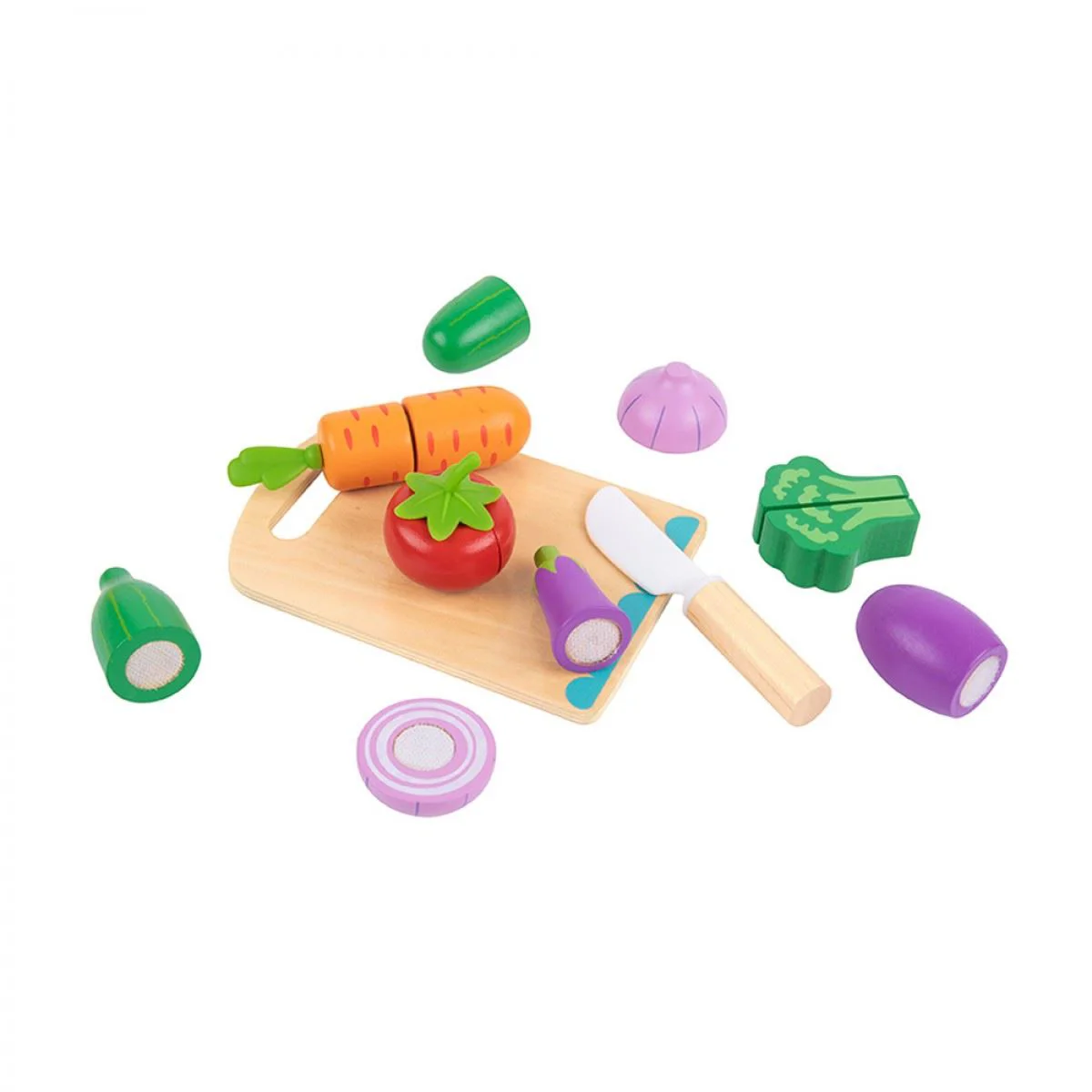 Joc din lemn Tooky Toy Legume foto