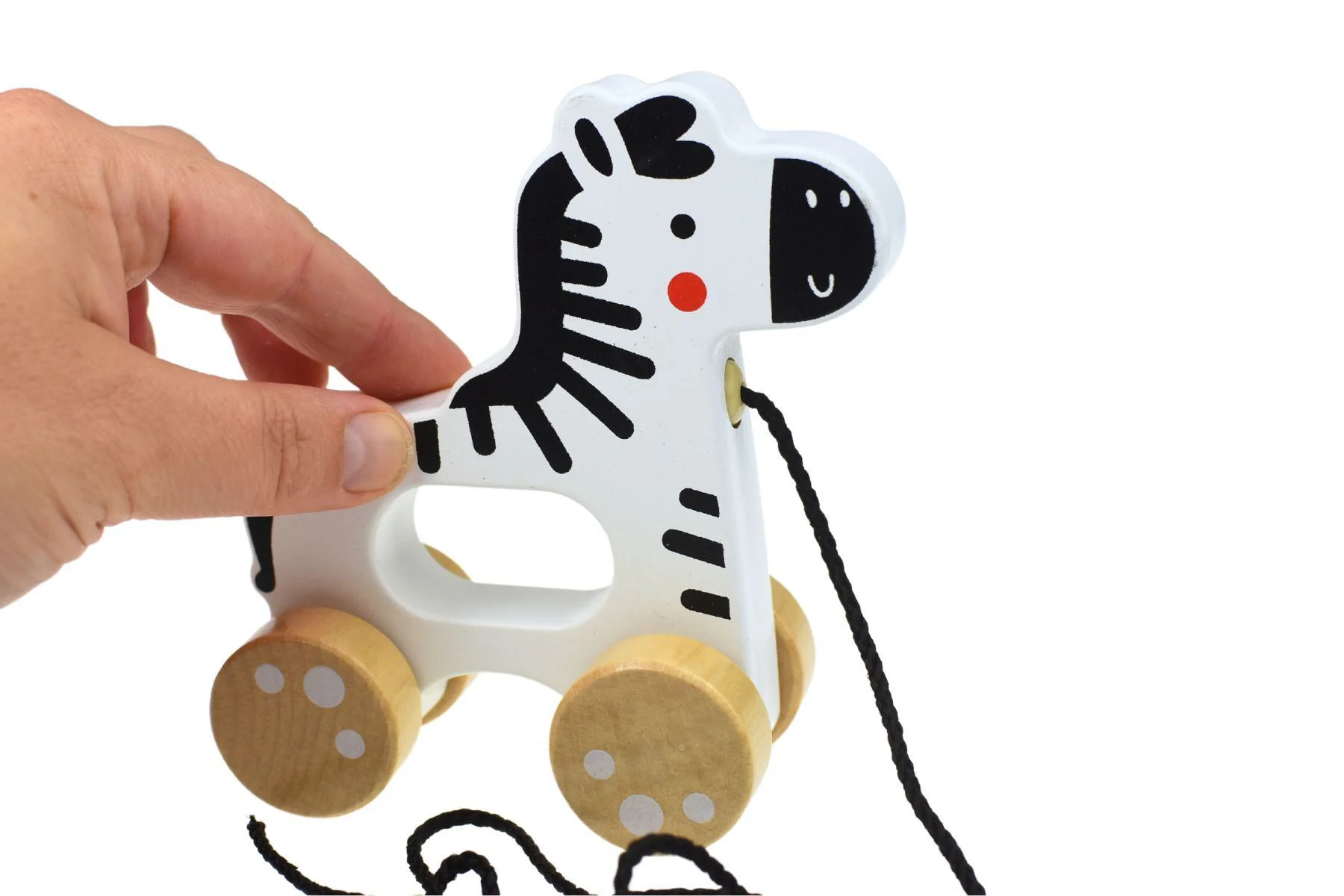 Деревянная игрушка-качалка Tooky Toy «Зебра» foto