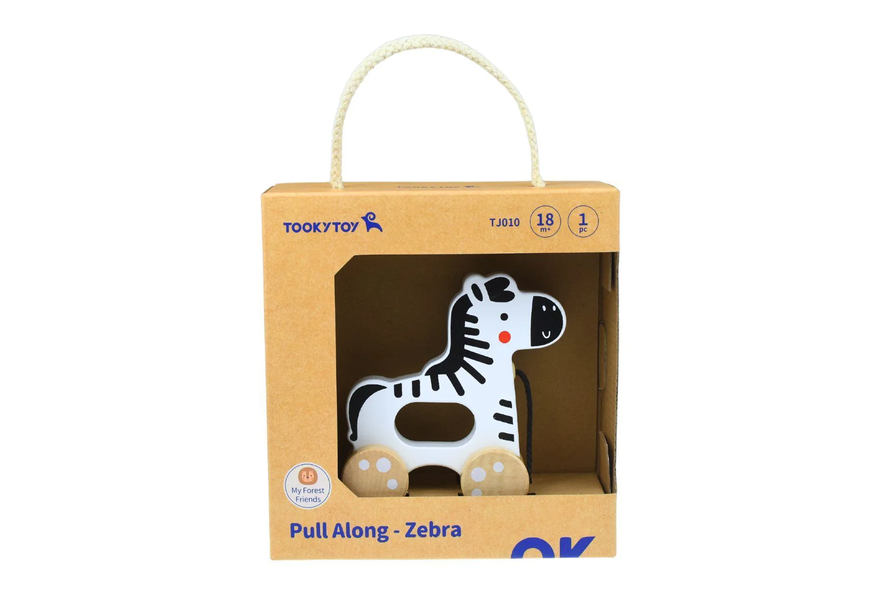 Деревянная игрушка-качалка Tooky Toy «Зебра» foto