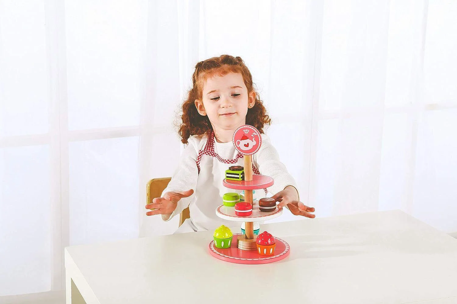 Set de joaca din lemn Tooky Toy Suport pentru desert foto