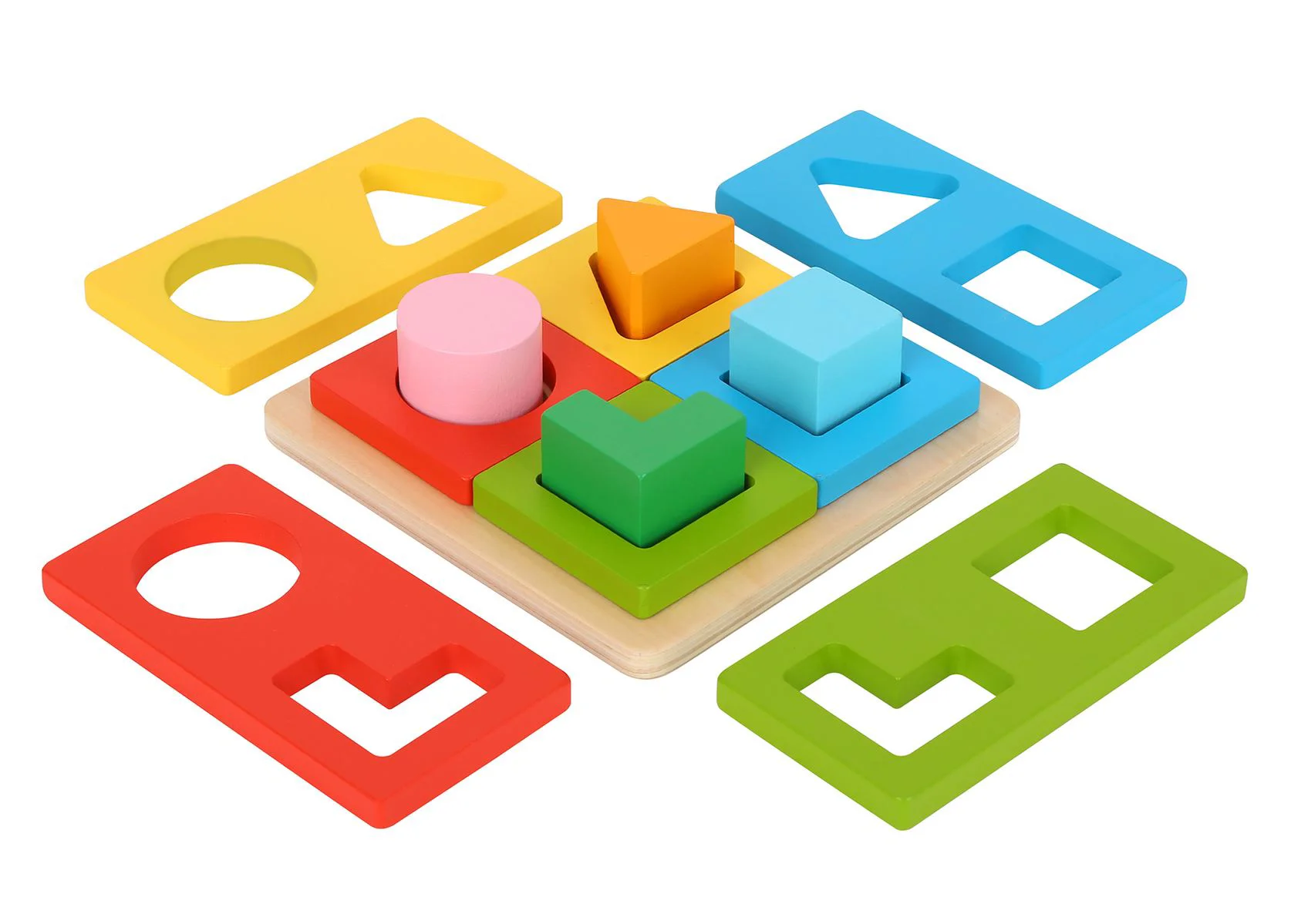 Sorter din lemn Tooky Toy Forme geometrice foto