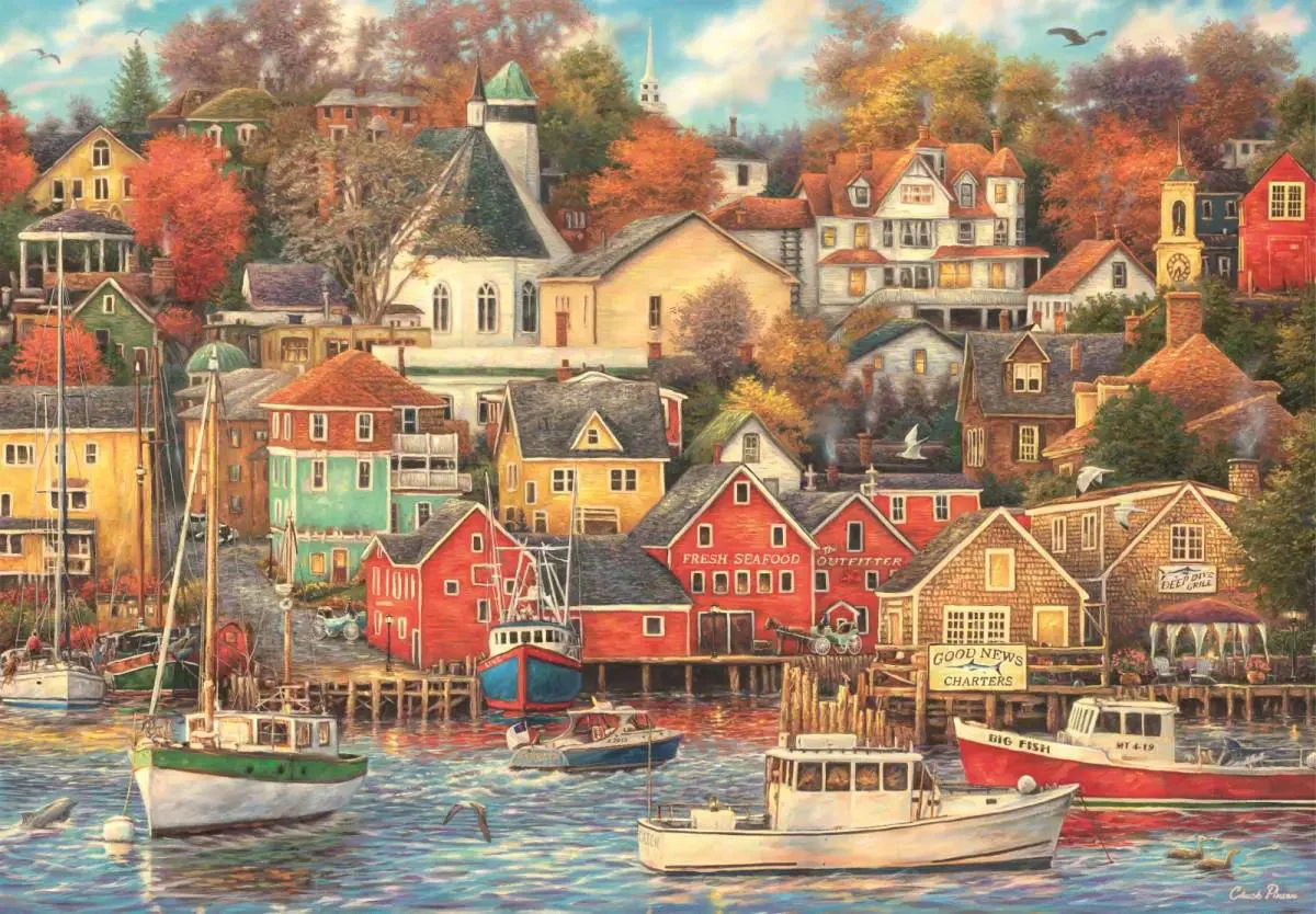 Puzzle Clementoni Good Times Harbour, 1500 el. foto