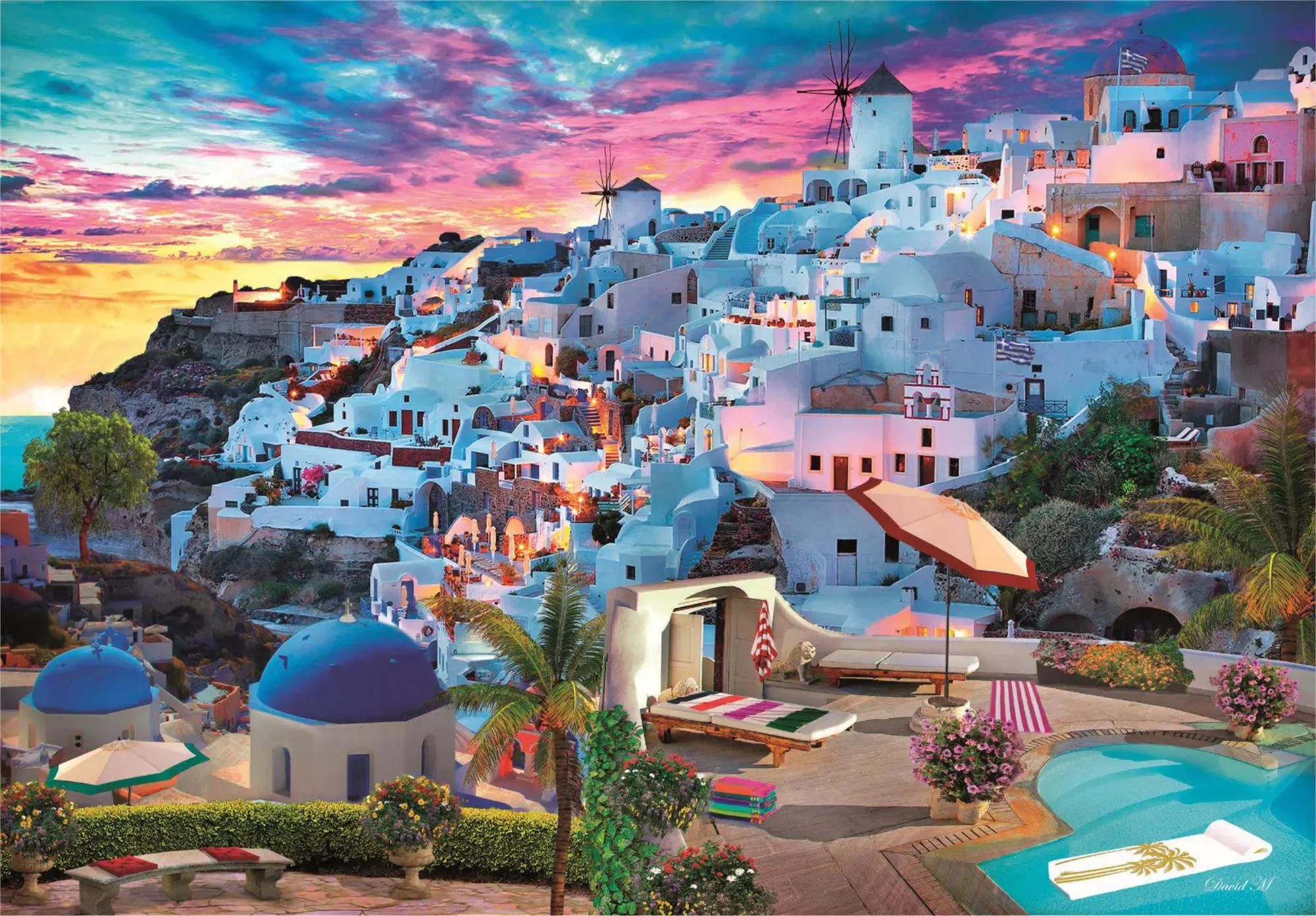 Puzzle Clementoni Priveliste in Grecia, 500 el.