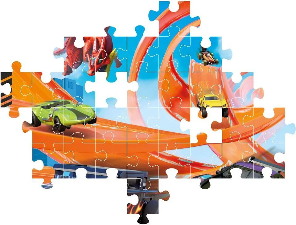 Puzzle Clementoni Hot Wheels, 104 piese foto