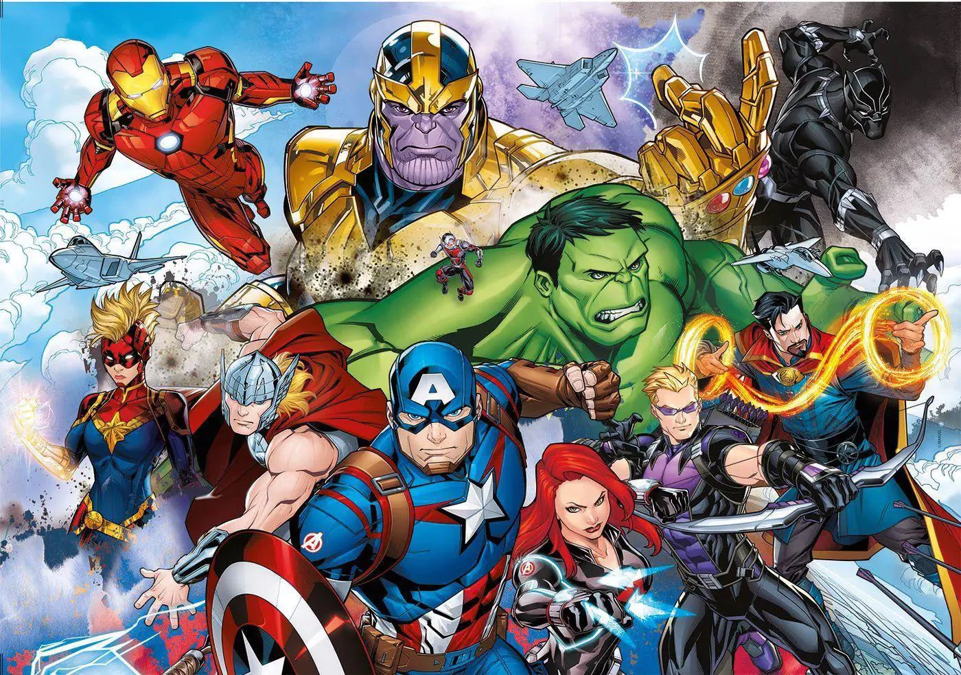 Puzzle Clementoni Marvel Razbunatorii, 104 el. foto