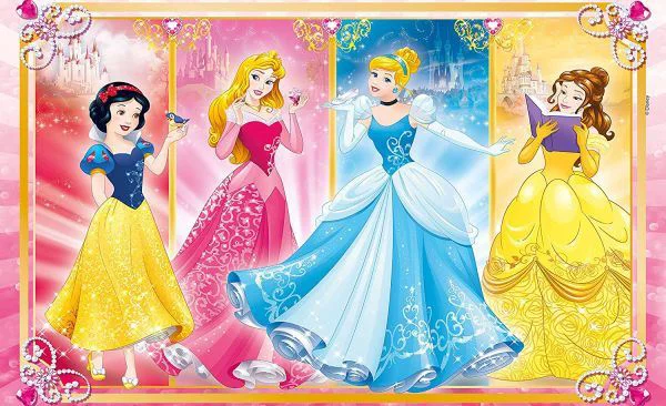 Puzzle Clementoni Printesele Disney, 2x60 el. foto