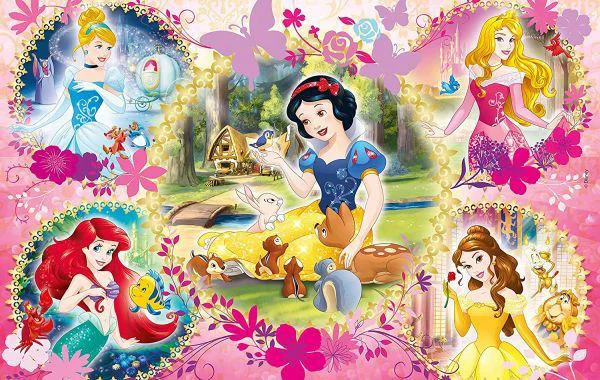 Puzzle Clementoni Printesele Disney, 2x60 el. foto