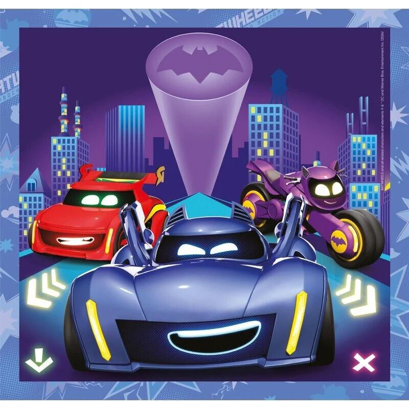 Puzzle Clementoni Square Batwheels, 3x48 el. foto
