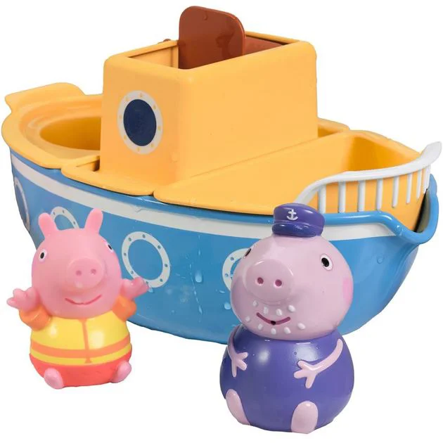 Set de joaca pentru baie Tomy Peppa Pig Barca bunicului