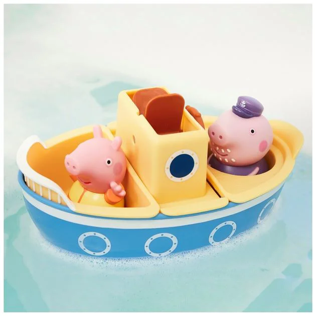 Set de joaca pentru baie Tomy Peppa Pig Barca bunicului