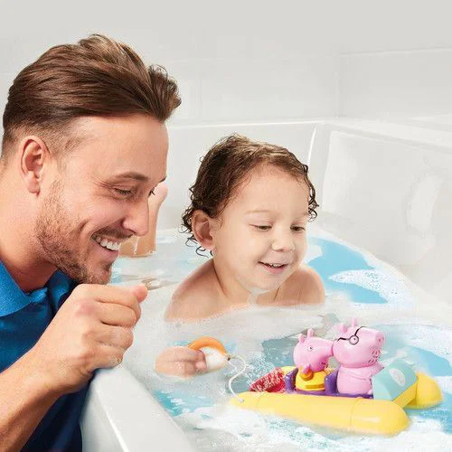 Игрушка для ванны Tomy Свинка Пеппа на велосипеде foto