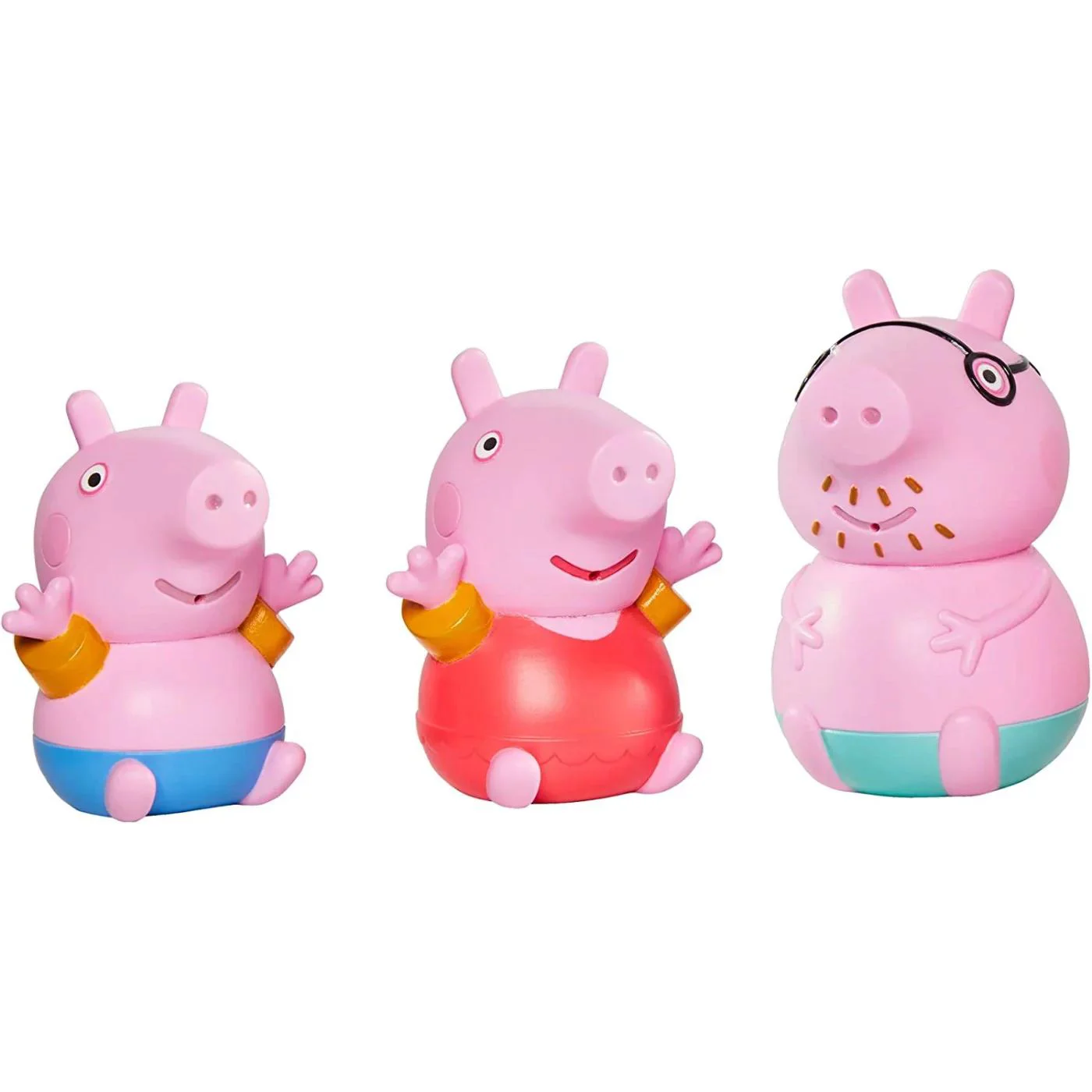 Jucarie de baie Tomy Peppa Pig cu Daddy Pig si George