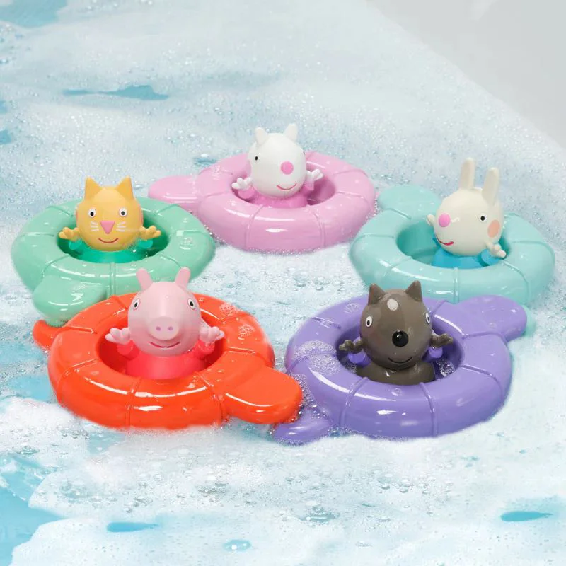 Set de joaca pentru baie Tomy Peppa Petrecere in piscina