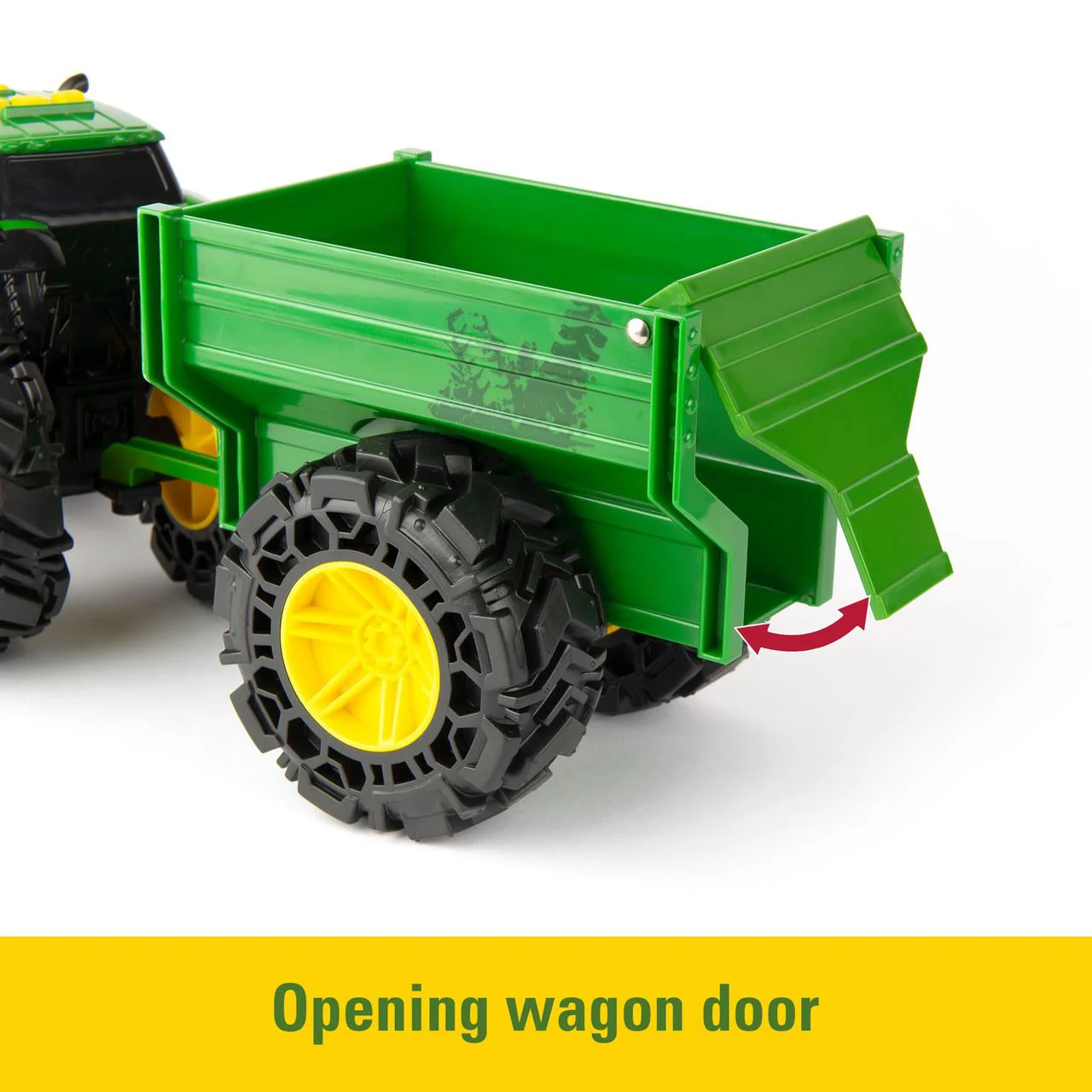 Jucarie interactiva Tomy John Deere Tractor cu remorca