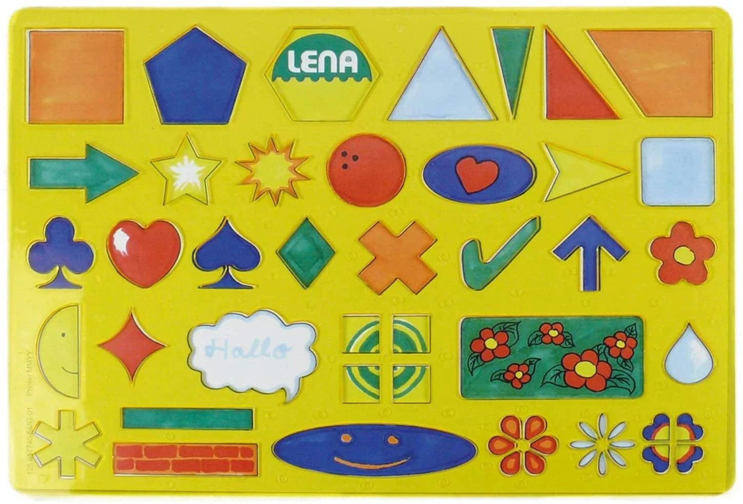 Set de jucarie Lena Sablon cu litere si cifre foto