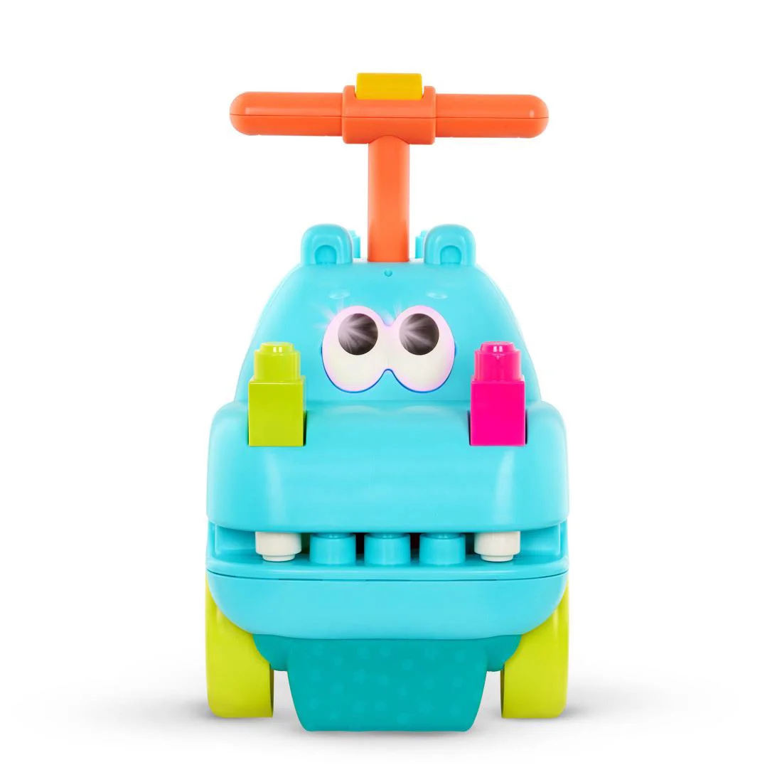 Tolocar muzical Battat cu constructor, Hippo foto